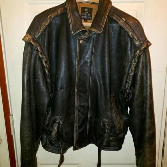 RARE VINTAGE 1980s Aerosmith Roadie Leather Jacket.